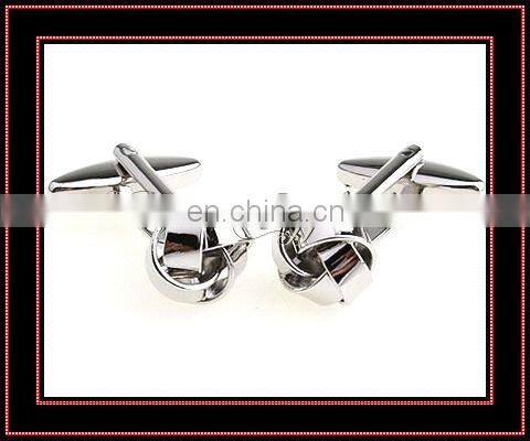 fashionable new design button make metal knot cufflinks