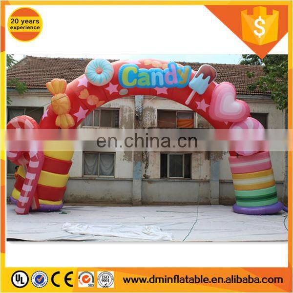 Event decoration colorful candy inflatable arch C-439