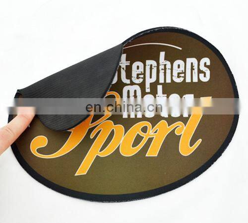Customized die cut shape printed non-slip mouse mat pvc