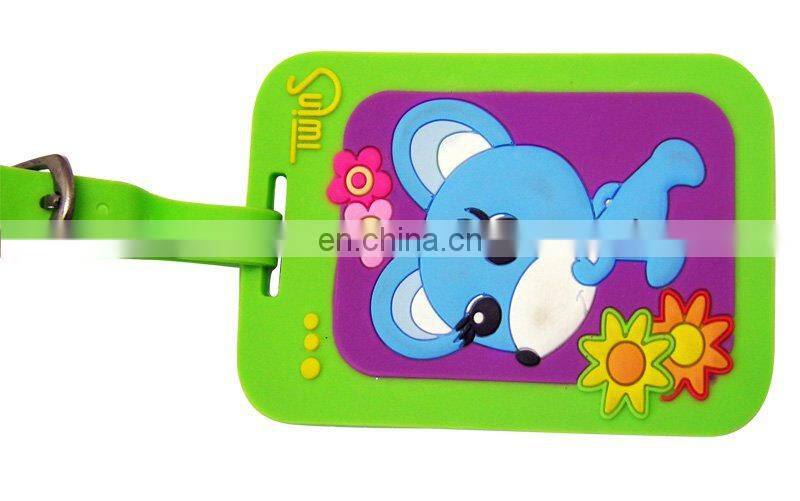 customized camera soft pvc luggage tag