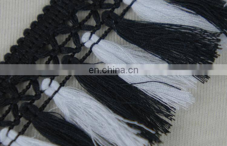 Fashionable crochet tassel lace trim