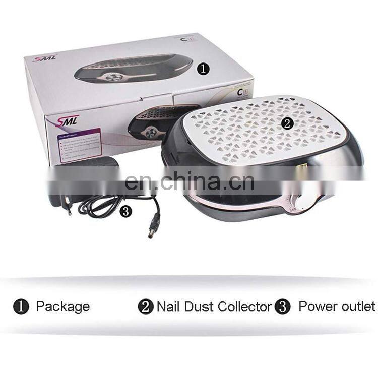 40W New Strong Power Nail Dust Collector Nails Fan Art Salon Suction Dust Collector Machine Vacuum Cleaner Fan with EU Plug