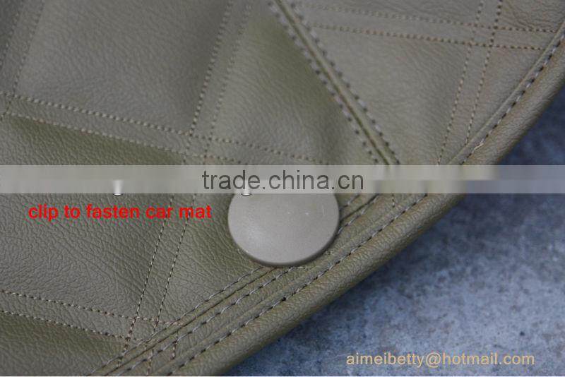 Wearproof 4D leather carpet car mat