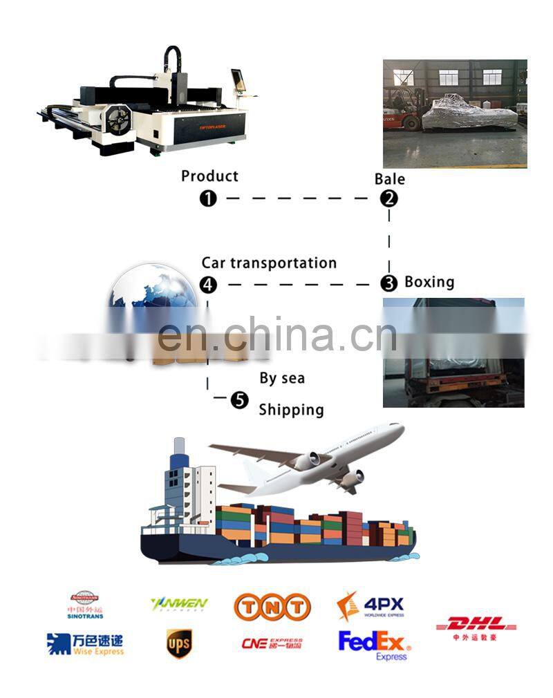 Laser Cutter Equipment Split Plate And Tube Fiber Laser Cutting Machine with rotary device