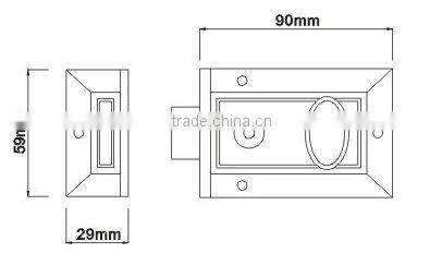 Competitive Zinc Alloy Night Latch