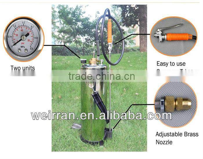 (71694) flexible garden watering sprayer and stainless steel truck milk tank