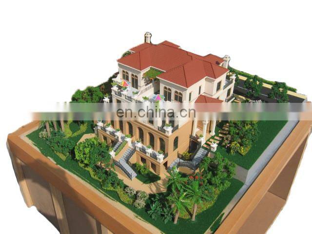 Scale 1:25 outstanding villa model for construction and real estate promotion
