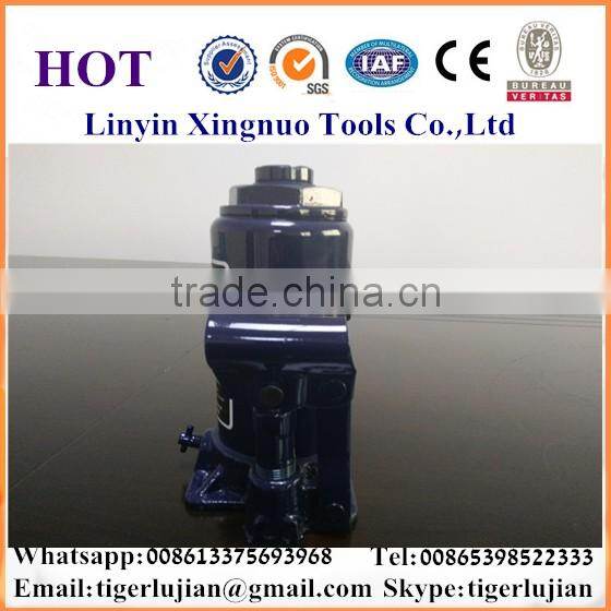 2016 arrival hot selling in China famous brand name Xingnuo 8-ton capacity hydraulic blue color bottle jack/hydraulic jack