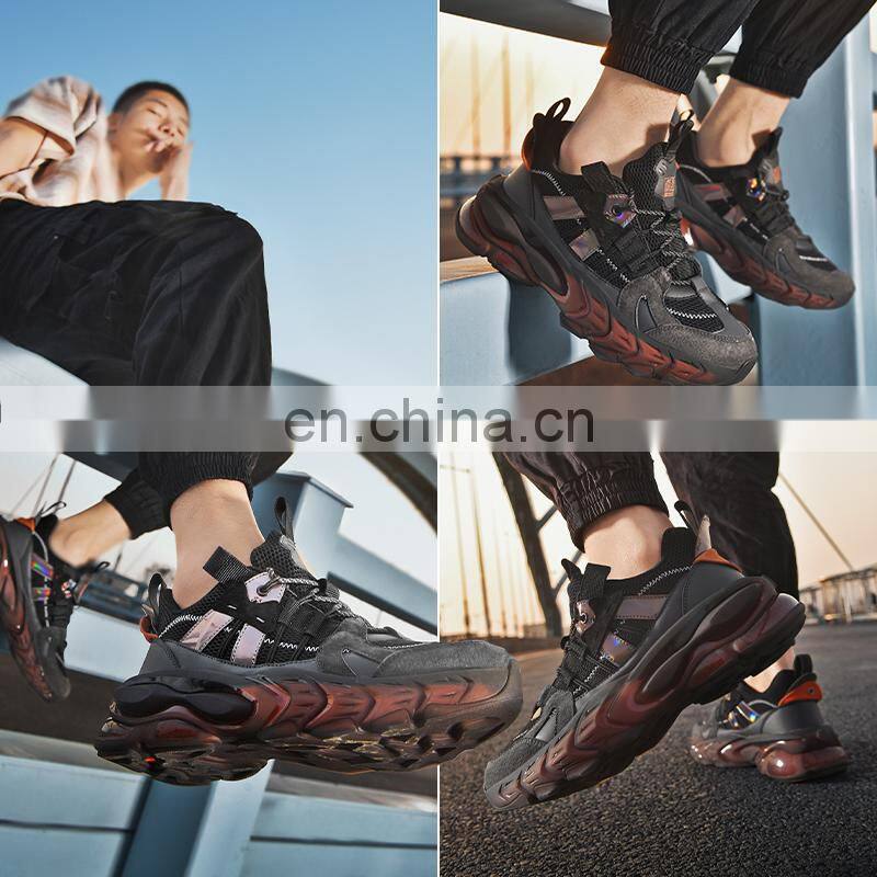 Factory Outlet Christmas Men's Spring and Autumn Mech Wind Customized Platform Shock Absorbing Running Casual Shoes