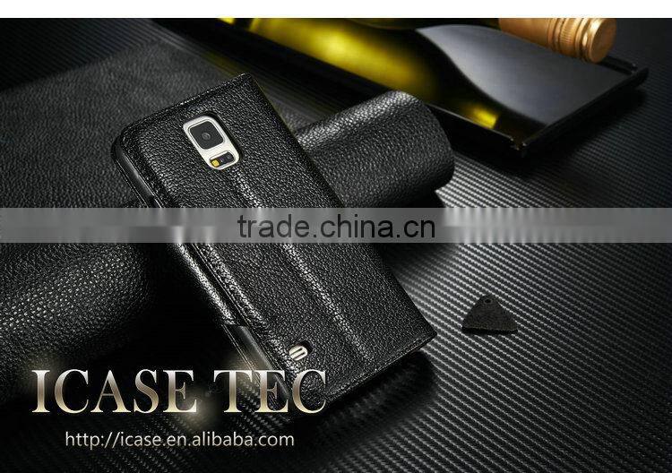 Protective cases for galaxy s5 wholesale Genuine Leather Case