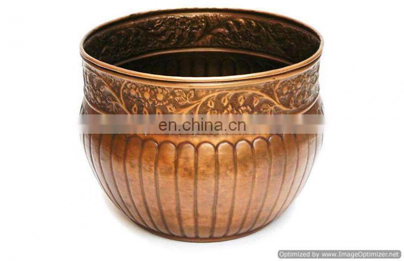 shiny copper hose bowl