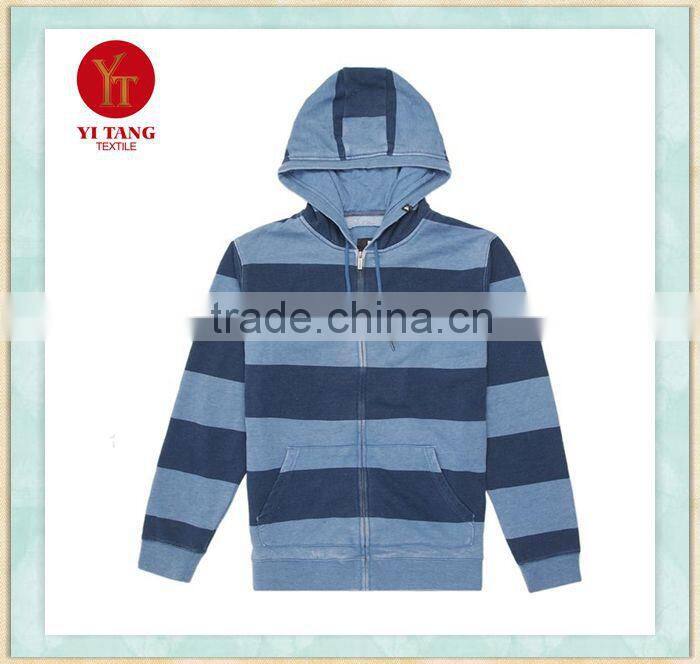 Stripe men fleece sweater