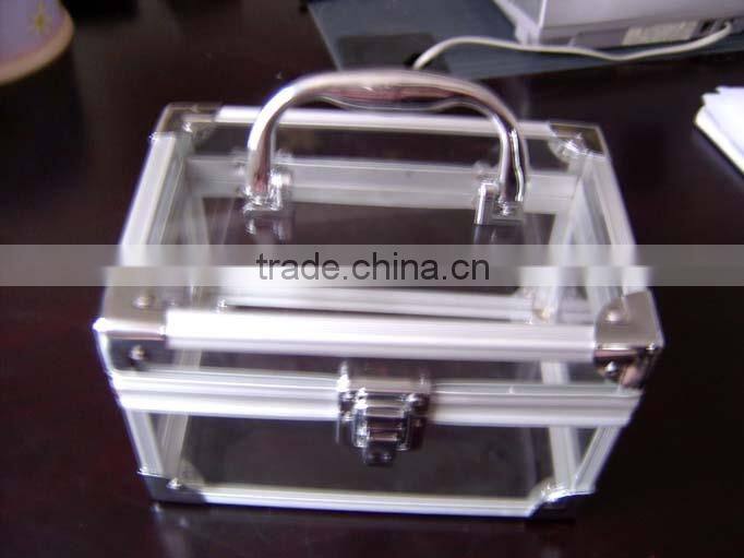 2015 new design Aluminum acryl case with drawer