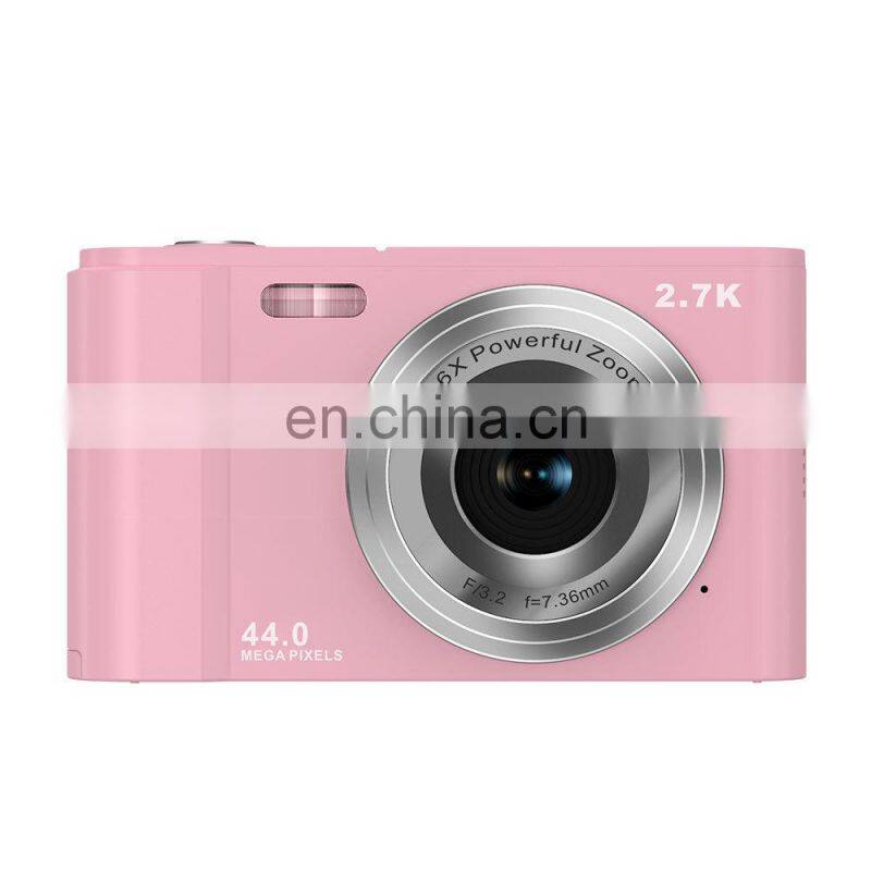 2.7K 44MP 16X Digital Zoom 700mAh Lithium Battery Photo Digital kids video Camera made in China