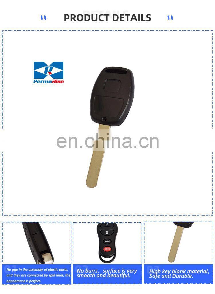 Promotional Smart 2 Button Remote Car Key Blank For Honda