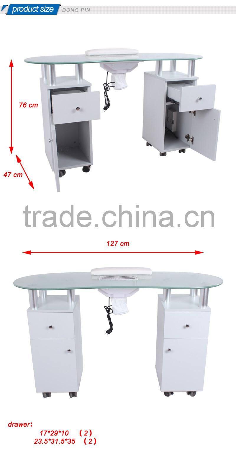 hot sell beauty salon manicure table with dust collector