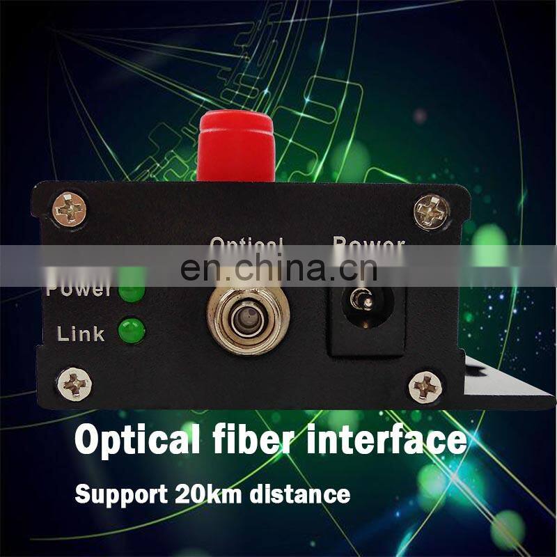1 channel fiber optic to coaxial converter single audio video transmitter receiver single mode 20km