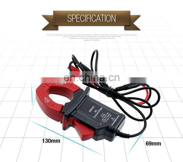 all-sun EM263 AC Clamp Probe Meter Ammeter Current Probe Multi-meter Electronic Tester input 600A-MAX output 0-600mV