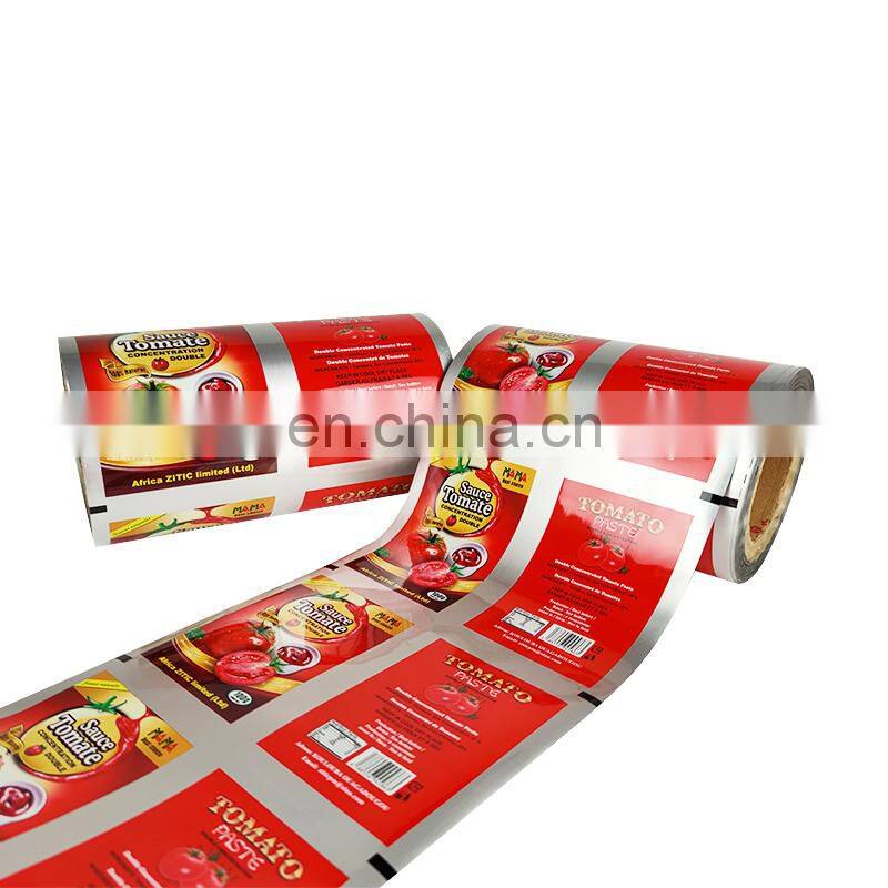 Custom sos tomato printed Food Grade Liquid Plastic Aluminum Foil Pouch Ketchup Spout Bag Tomato Sauce Packaging retort pouch