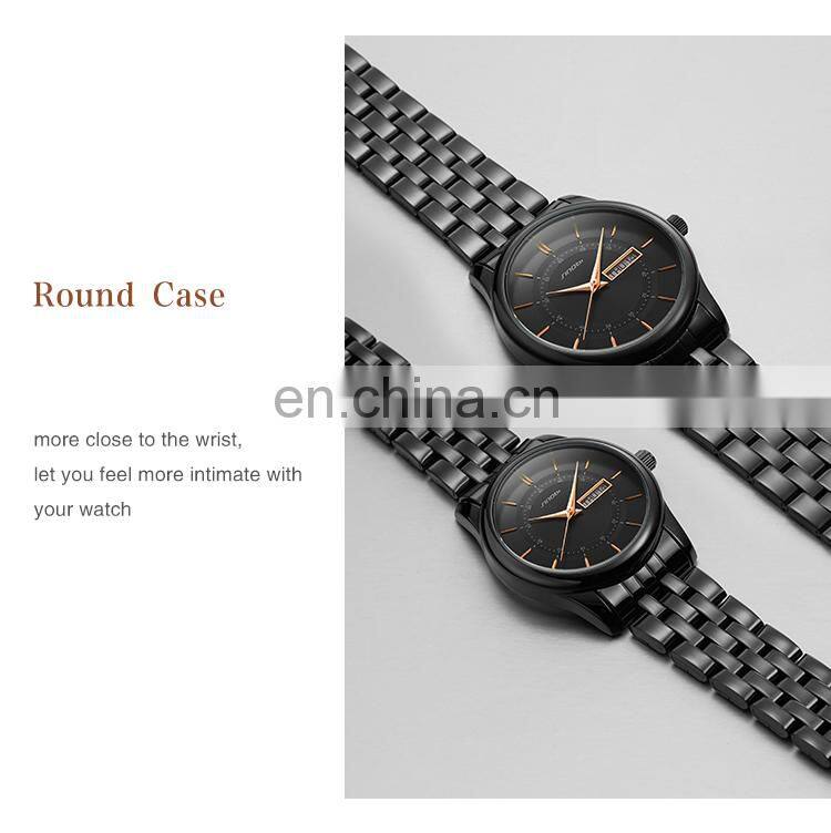 Sinobi Charming S9832G/L Trendy Unique With Full Stainless Steel Band Couple Watch Quartz Waterproof Watches