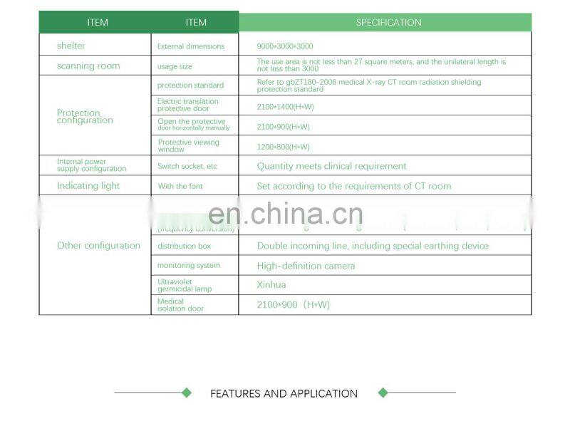 Prefab CT Room Cabin Prefabricated Modular Intelligent Medical Isolation Cabin mobile house for hospital
