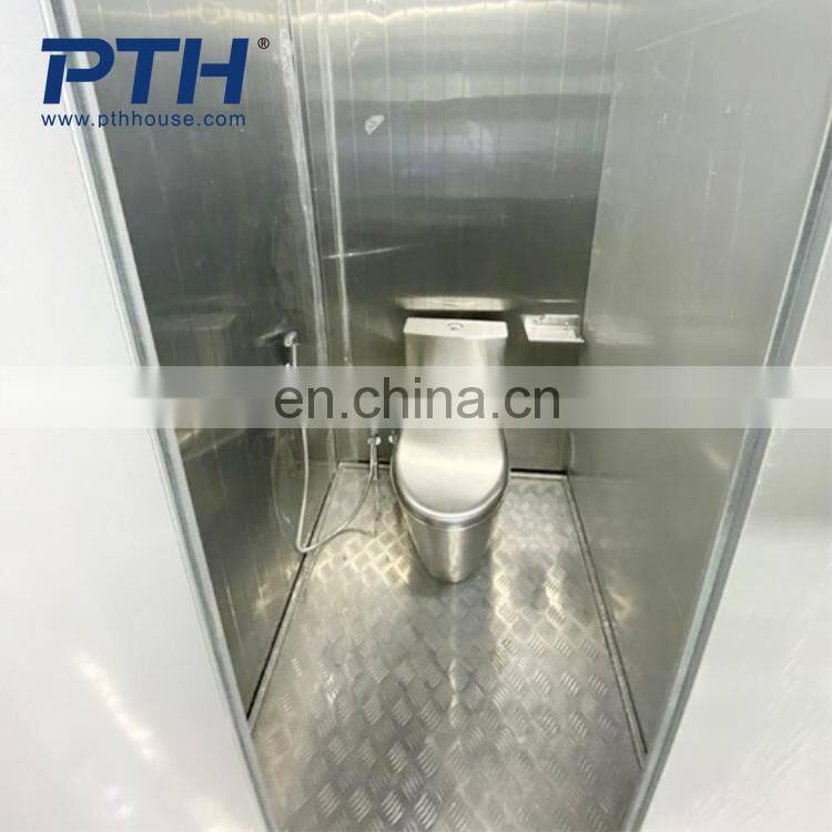 20FT stainless steel finish bathroom laundry container modular house