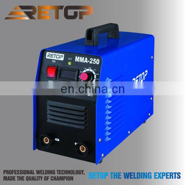 Heavy Duty Cycle MOSFET DC Arc MMA250 Welding Machine Industrial Business