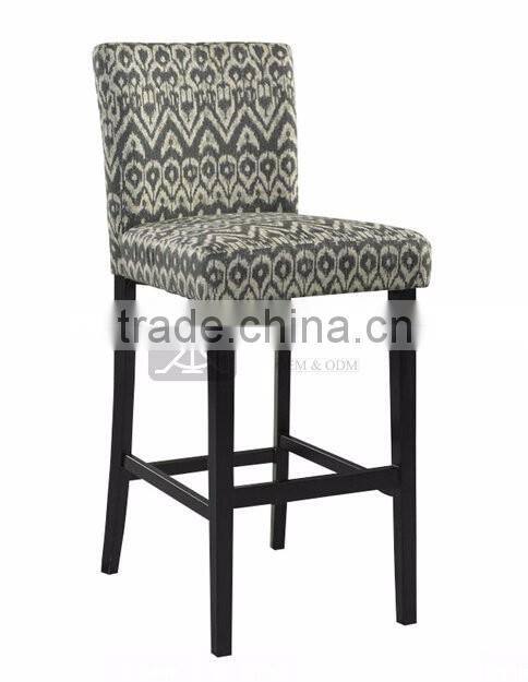 BC-039 Antique Fabirc Barstool High Chair Design