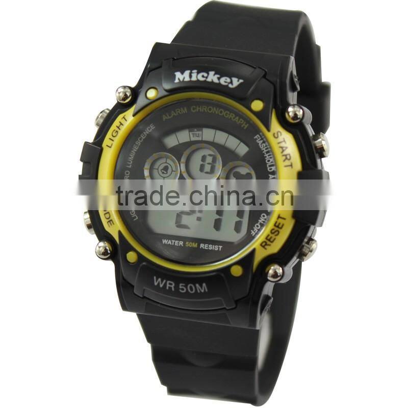 Popular Pink Children Kids Students Teenagers Lovely Sports Xmas Gift Hours Digital LED Wrist Hand Watches, Free & Drop Shipping