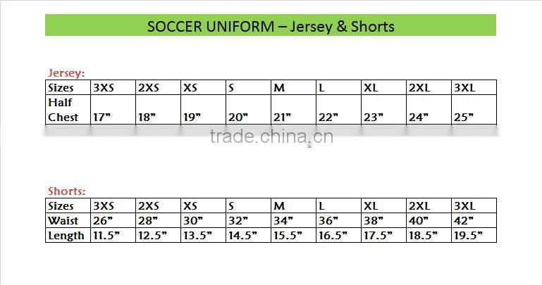2016 cheap wholesale Top Blank cheap soccer uniform