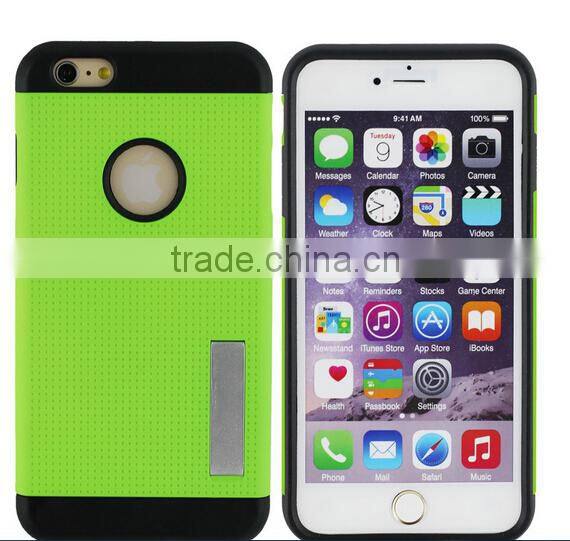 2015 China Factory Newest Colorful Tough Slim Armor Case Shockproof for IPhone6 5.5 case sustainable metal Cover back case