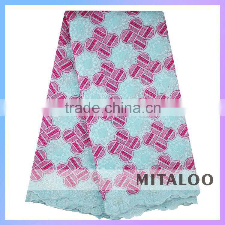 Mitaloo Customized African Voile Lace Factory Direct Sale Nigerian Lace Fabrics MSL0333