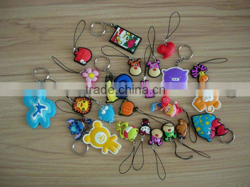 Promotional snow flower shape gift cellphone charm
