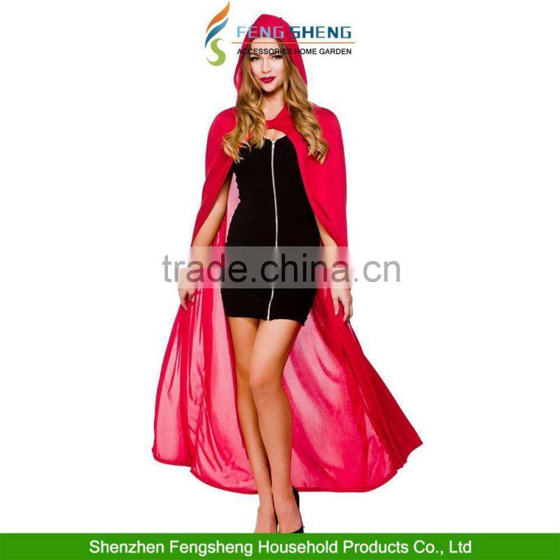 Halloween Horror Cape Cloak Hood Pagan Full Length Fancy Dress Costume 52" 132CM