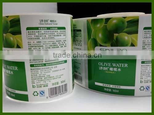 Full Color Hot-sale Adhesive Sticker Labels for Olive Water bottles