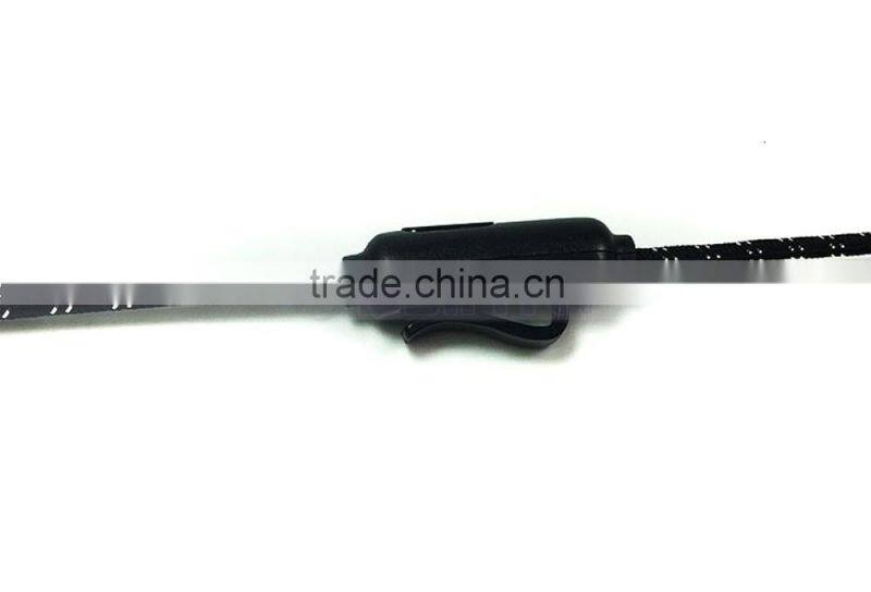 Cheap 1M Gold Red Green Silver Headphone Headset Braided Earphone with Mic For Mobile Phone