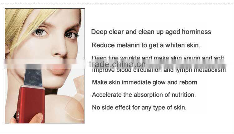 Handheld stainless steel skin scrubber electric facial scrubber