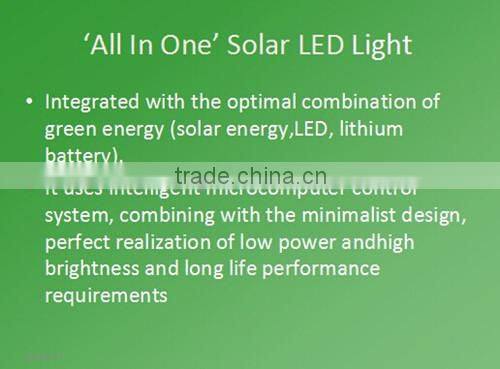 60w all in one solar street light for street ,road ,park and highway