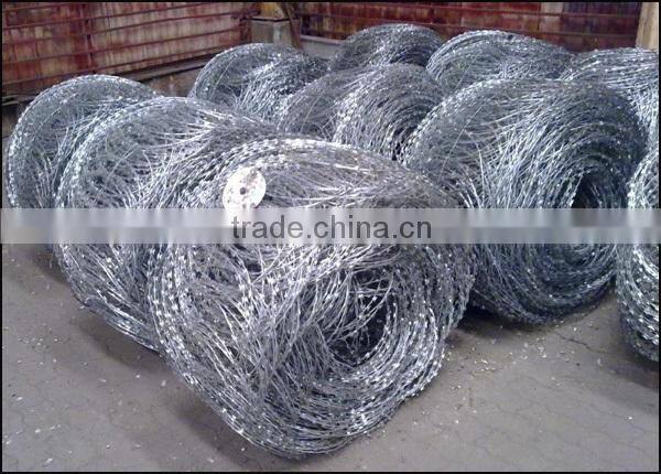 galvanized barbed wire