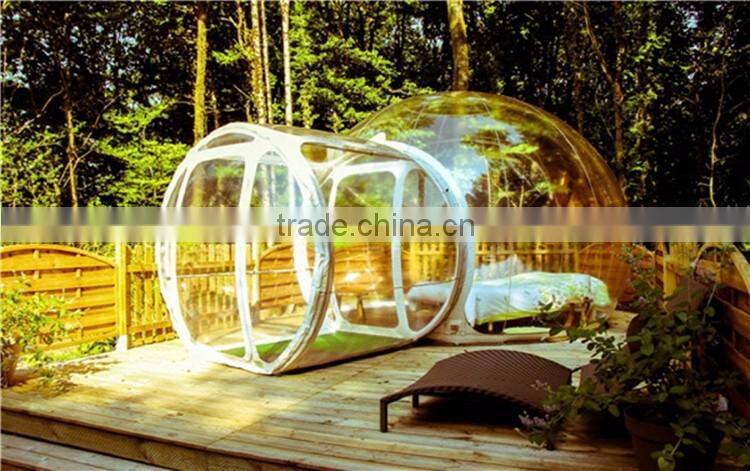 Camping Clear Inflatable Lawn Tent Round Transparent Outdoor Inflatable Tent