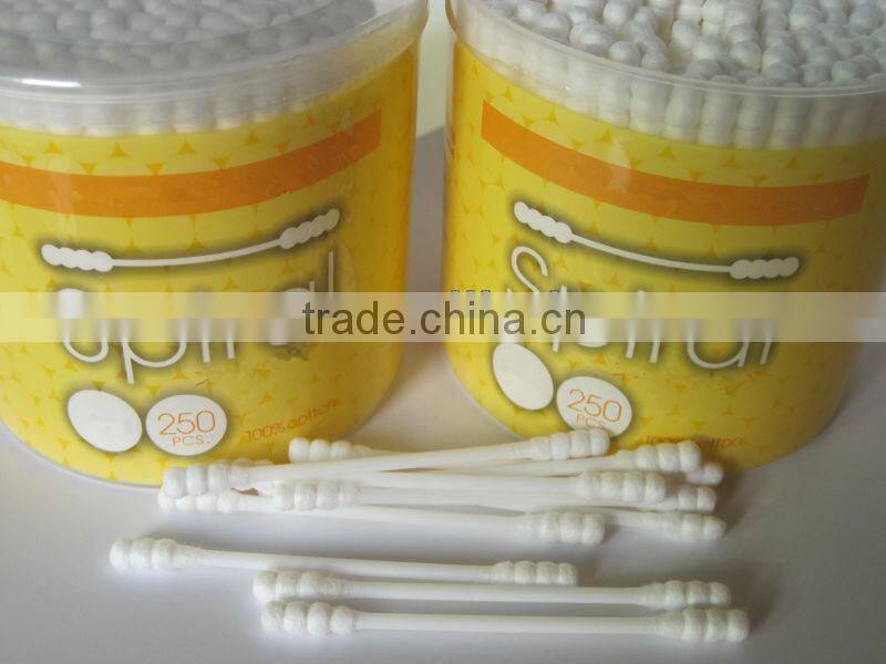 plastic stick applicaor cotton buds (250pcs)