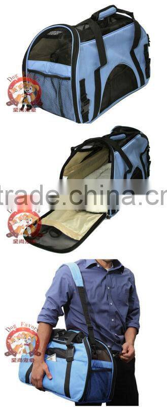 Pet Carrier Soft Sided Cat / Dog Comfort "FAA Airline Approved" Travel Tote Bag - 2014 Newly Designed