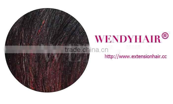 Perfect Constructed No Shedding Two Color Ombre Malaysian Wholesale Human Hair