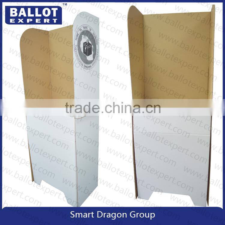 Corrugated PP Disposable Voting Booth For Election With Custom Design From Ballotexpert