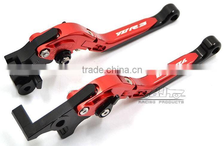 LS-001-R3 CNC Extendable Folding Brake Clutch Lever For Yamaha Yzf R3 Motorcycle Short Levers