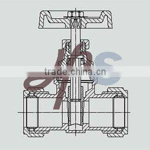 brass compression gate valve for copper pipe