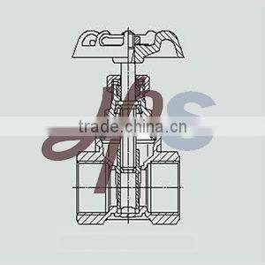 200WOG brass gate valve