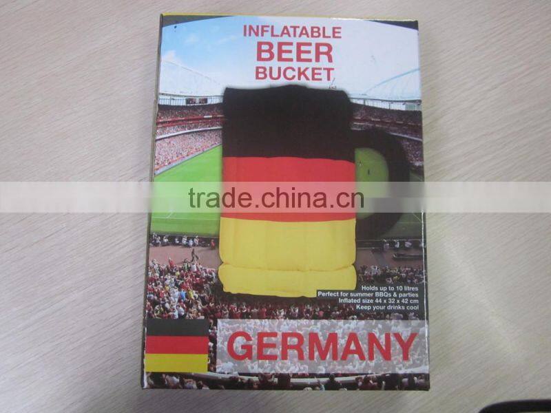 Summer BBQ promotional inflatable beer ice buckets