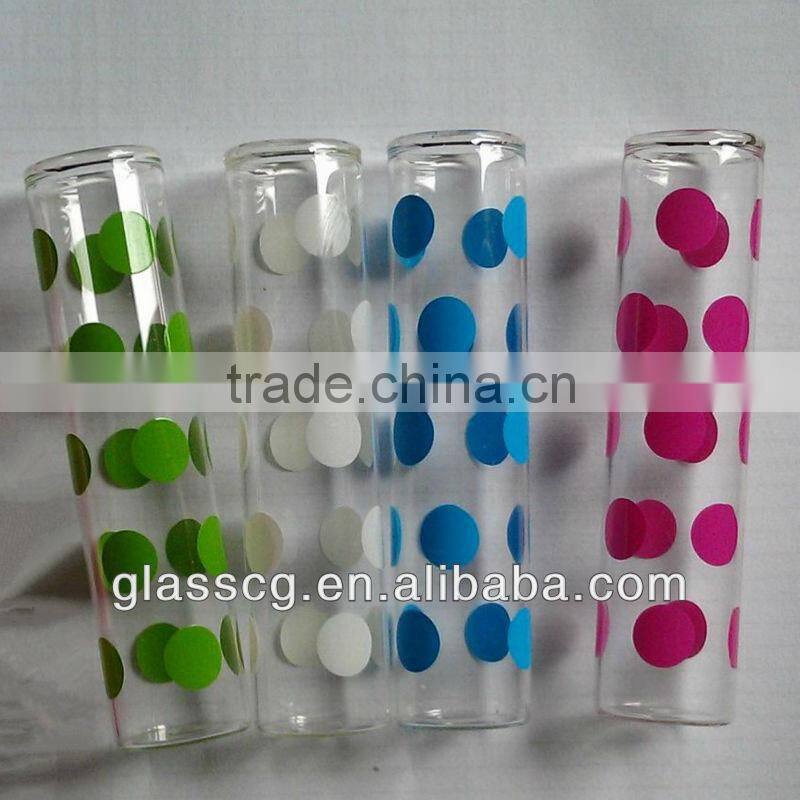 Colorful glass tube