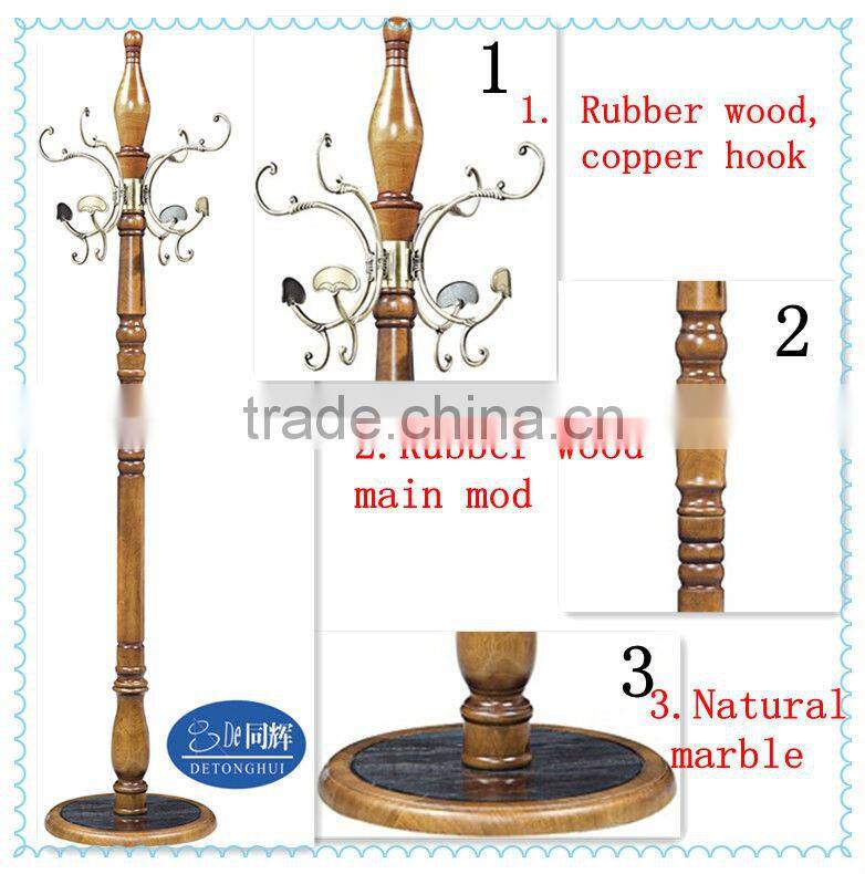 imperial style eucalyptus wood clothes wooden rack S-05#